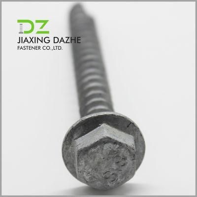 Hex Washer Head Self Tapping Screw with Cutting and HDG