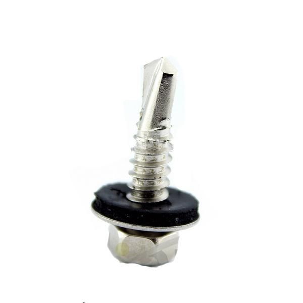 Hexagon Flange Head Self Drilling Screw with EPDM Rubber Bonded Washer