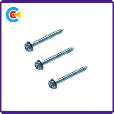 DIN/ANSI/BS/JIS Carbon-Steel/Stainless-Steel 4.8/8.8/10.9 Galvanized Slotted Hexagon Socket with Self-Tapping Screws