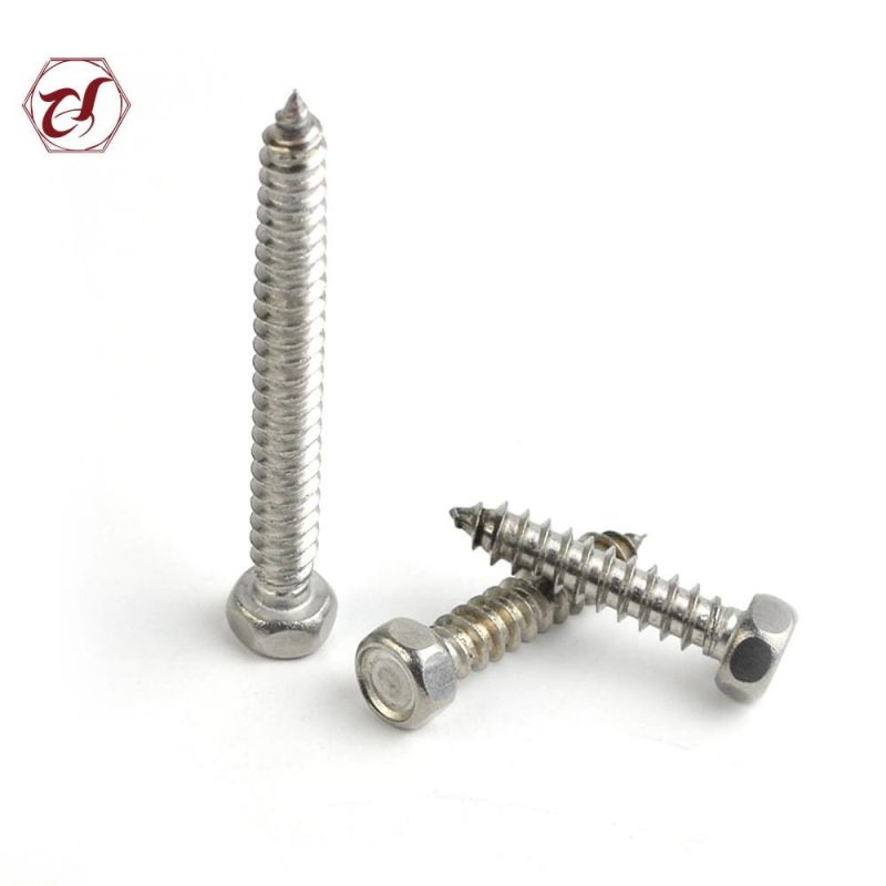 SS304 or SS316 Hexagon Head Tapping Screws DIN7976