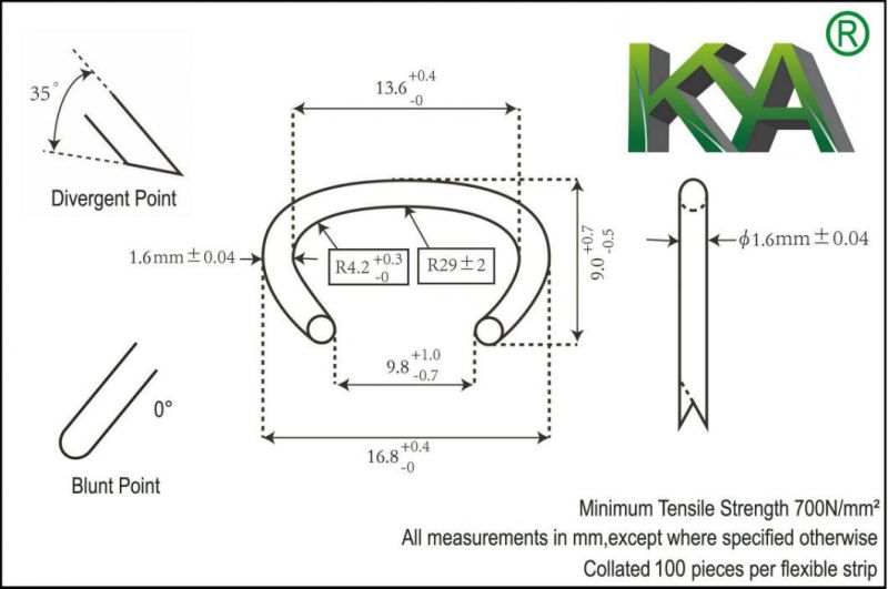 516g100 Hog Ring / C-Ring for Mattress