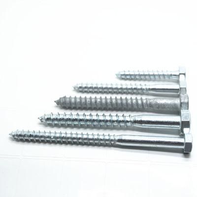 Carbon Steel 4.8 6.8 8.8 10.9 Hot DIP Galvanized Hexagon Head Wood Screw