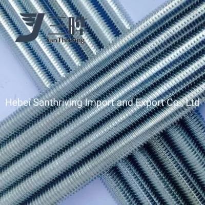 DIN975DIN976 Carbon Steel Thread Rod Thread Bar Threaded Rod 4.8 8.8 10.9 12.9 Galvanized HDG