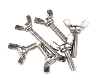 Customization M6 M8 M10 DIN316 Ss 304 316 Stainless Steel Wing Bolt and Nuts