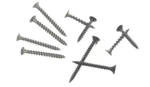 3.5X32mm Fine Thread Phillips Bugle Head Drywall Screws Black Phosphate Coated Drywall Screws