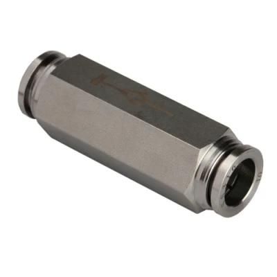 Stainless Steel SS316L Pneumatic Push to Connect Check Valve Fittings