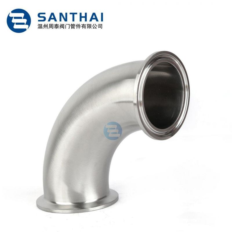 Sanitary Elbow China Chemical Equipment Petroleum Equipment Stainless Steel Sanitary Elbow