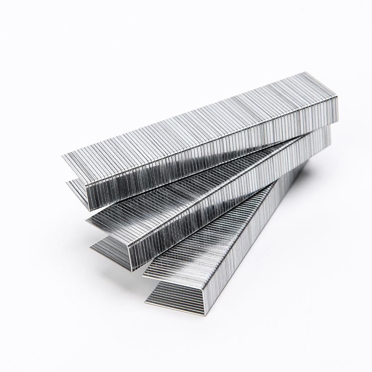 Top Quality Q235 Wire Smooth Shank Staples Dedicated to Cushion or Wooden Board 10j Series Staples