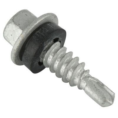 Hexaongal Flange Head Drilling Screw with Rubber Washer
