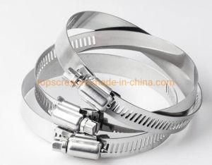 Stainless Steel German Type Worm Gear Drive Hose Clamp