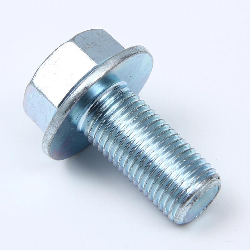 DIN6921 Hex Flange Head Bolt Screw Carbon Steel Zinc Plated Galvanized