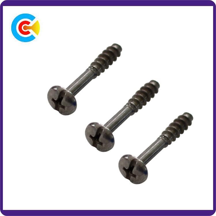 DIN/ANSI/BS/JIS Carbon-Steel/Stainless-Steel Phillips/Slot Shaft of The British Flat Tail Screws