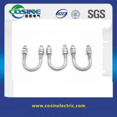 M10-M24 Forging Steel Rigging U Bolt for Transmission Line