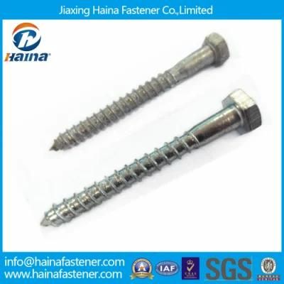 DIN571 Zinc Plated Hexagon Wood Screw