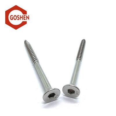 Stainless Steel Socket Drive Flat Head Self-Tapping Screw