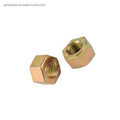 DIN934 High Quality Yellow Zinc Plated Hexagon Head Hex Nut