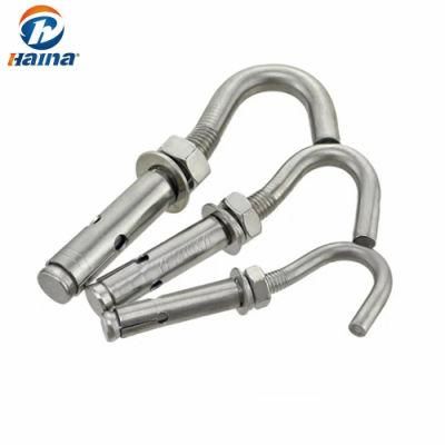 Hot Sale Ss304. A2-70 Steel C Type Expansion Anchor with Eye Hook Bolt Used in Water Heater