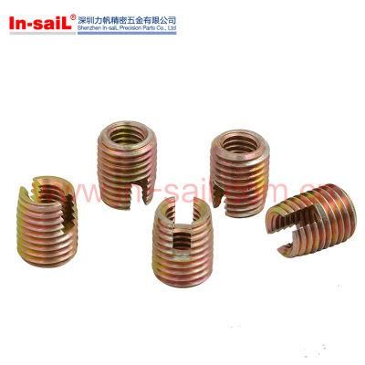 China Hot Sale Supplier Steel Zinc Ensat Threaded Insert Manufacturer