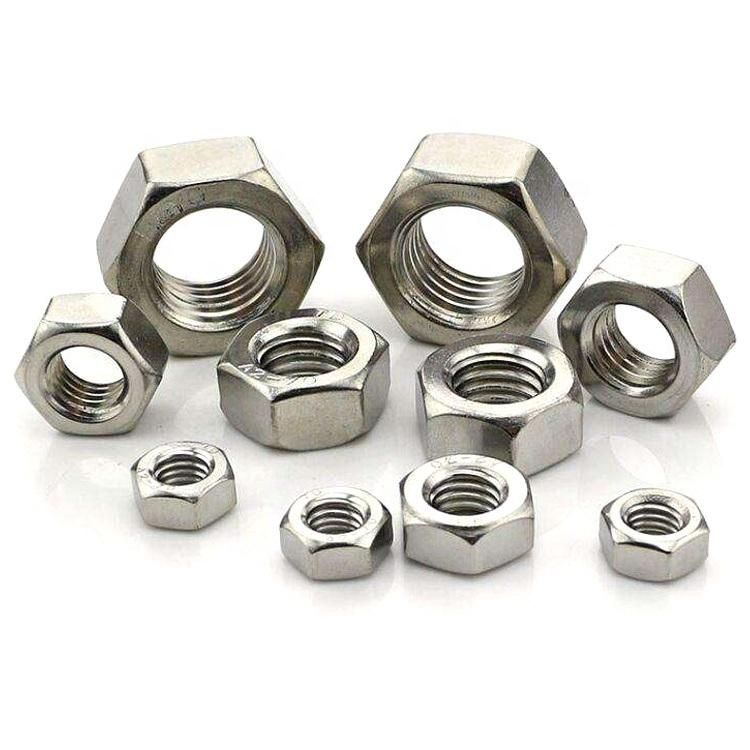 Stainless Steel 304 316 DIN934 ASTM 18.2.2 Hex Nuts