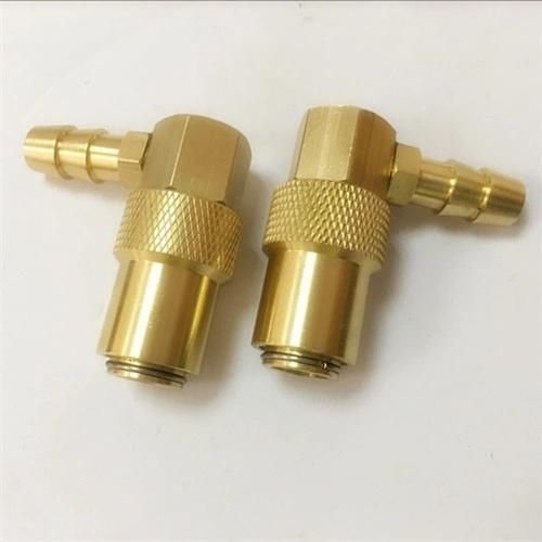 Nitto Elbow Brass Hydraulic Fitting with 8mm Brass Barb