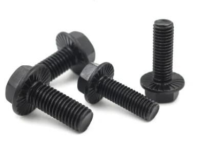12.9 Hex DIN 6291 Bolts Nuts M14 JIS B1189 M10 M4 M7 12 Point Flange Bolt