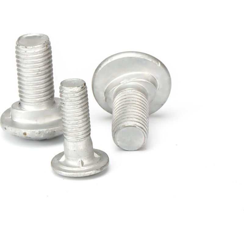 High Strength Grade 8.8 Steel HDG Guard Rail Bolt, Round Head Guard Rail Bolt