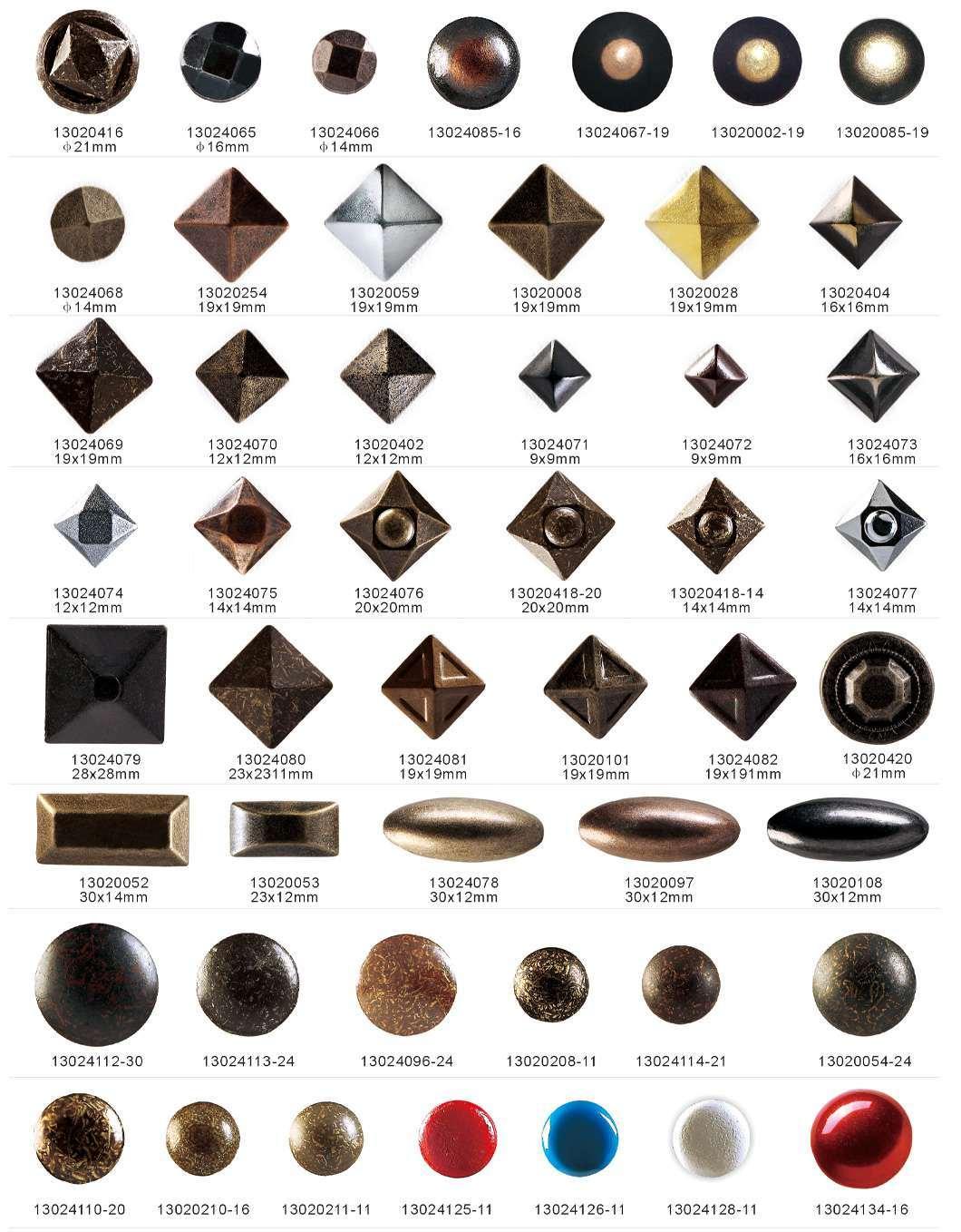 Circular Irregularity Metal Decorative Upholstery Nails