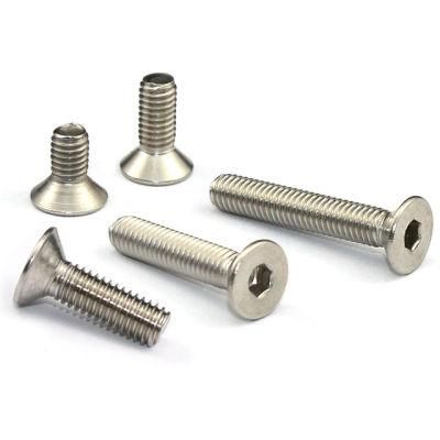 DIN 7991 M2/M2.5/M3/M4/M5/M6 Allen Key Head DIN7991 Stainless Steel 304 Hexagon Hex Socket Flat Countersunk Head Screw Furniture Screws