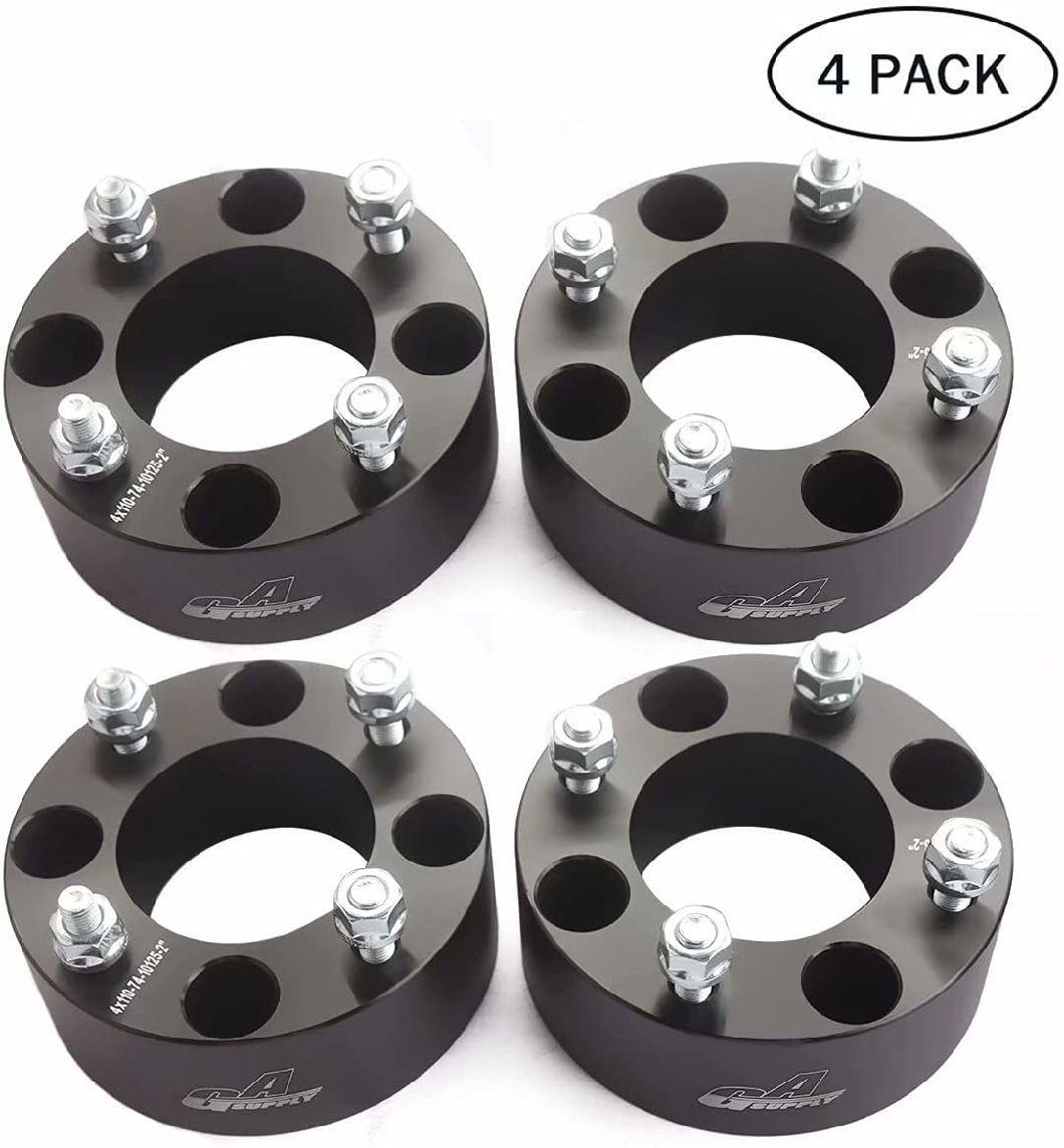 4X110 ATV Wheel Spacers with 2 Inch 74mm Hub Bore 10X1.25 Studs
