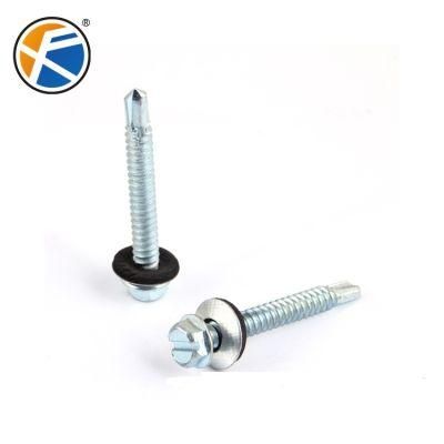 Bright Yellow Zinc Plated/White Zinc Plated with Hardness Self Drilling Screw Tek Screw