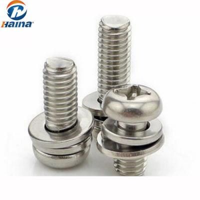 316 Stainless Steel Combinstion Screw Machine Screw with Washers