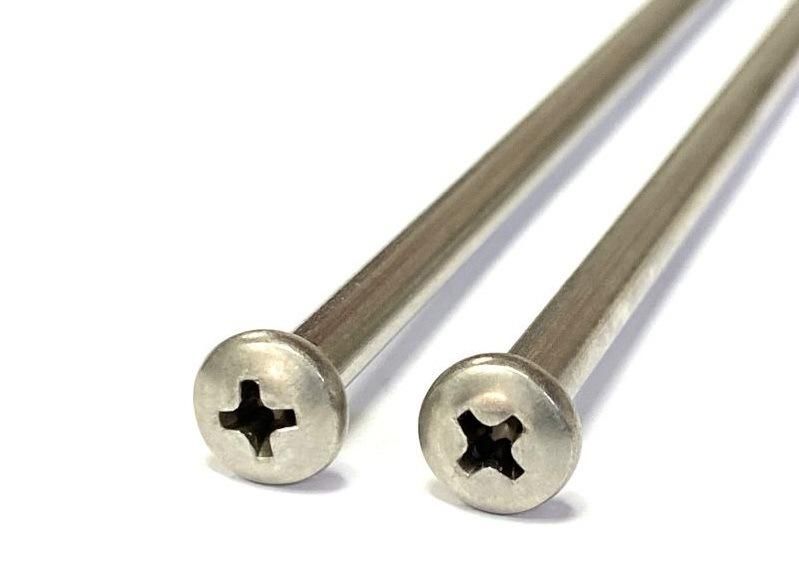 Customizable 150mm Stainless Steel Cross Recessed Phillips Pan Head Extra Long Screws