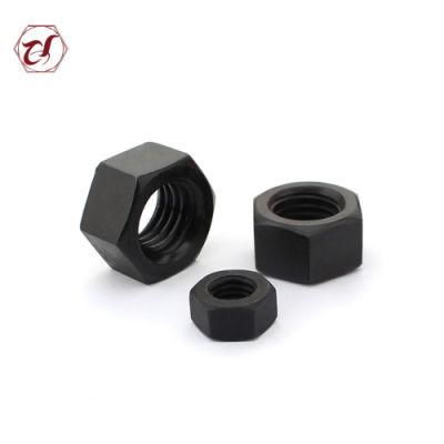 Hexagon Head Black Gr4 Zinc Plated Hex Nuts