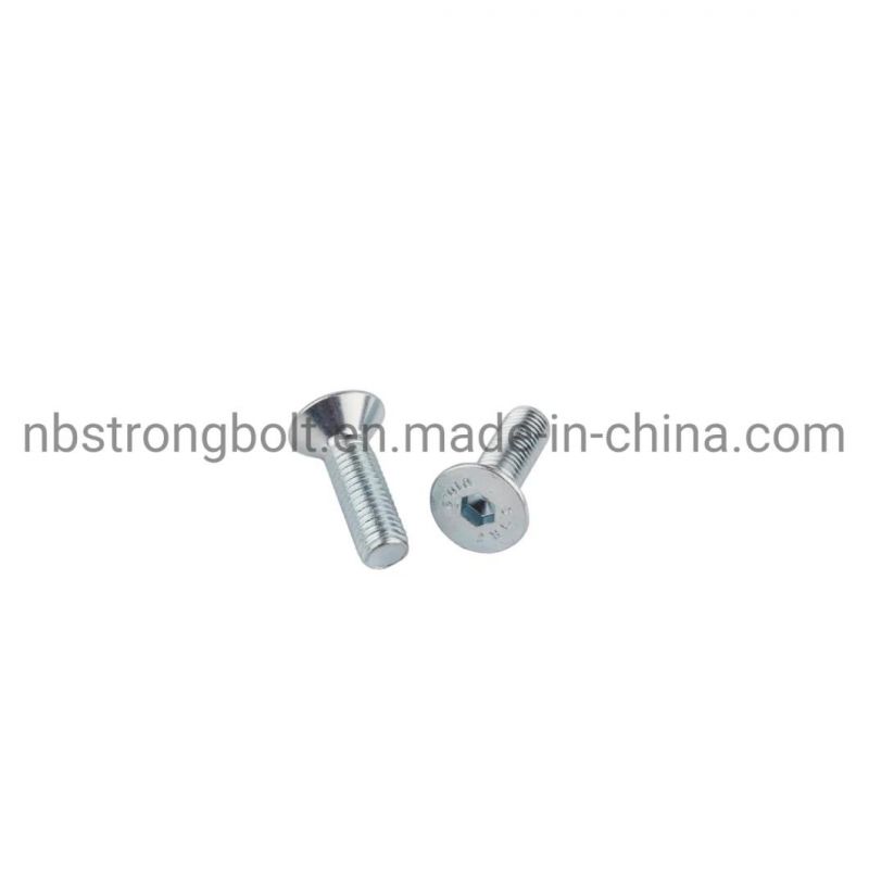 Hexagonal Socket Countersunk Head Cap Screw with Zinc