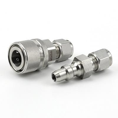 Stainless Steel Double-End Without Shutoff 1/4&quot; Quick Connector