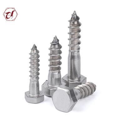 A2-70 DIN571 Hex Head Self Tapping Wood Screw