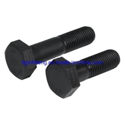 Asmeb18.2.6 A325 A490 Steel Structure Hexagon Bolt Black Zinc HDG