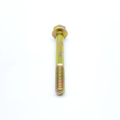 China Supplier Wholesale Customized Metric Serrated Titanium 12 Point Flange Bolt and Nut M6 M10 Stainless Steel Hex Flange Bolt