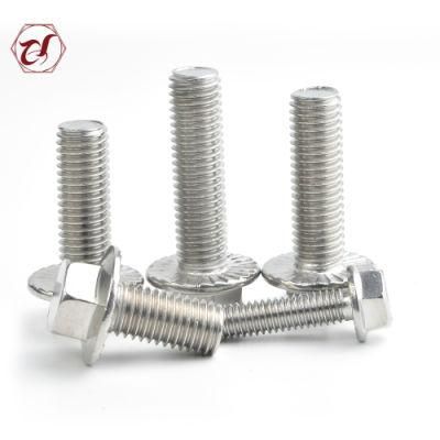 304 Stainless Steel Full Steel Hex Flange Bolts