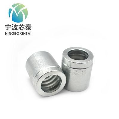 Hot Sale New Product Hydraulic Carbon Steel Hydraulic Hose Ferrule 03310-10 on Sale Skive Ferrule for SAE 100r2at/En 853 2sn Hose