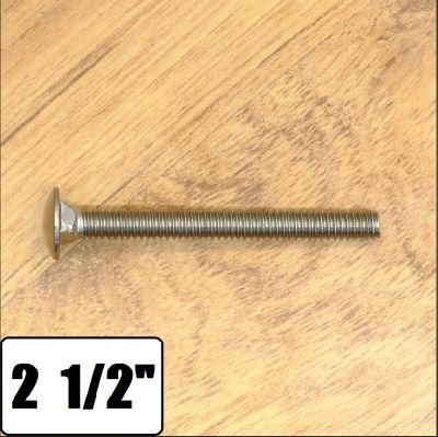 DIN 603 Fine Thread Round Head Coach Bolt M20 M10 M4 Stainless Steel Flat Head Carriage Bolt