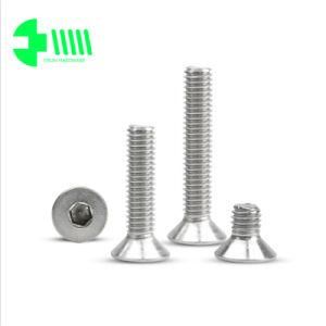 Fasteners Countersunk Head Inner Hex White Zinc Screw Bolt