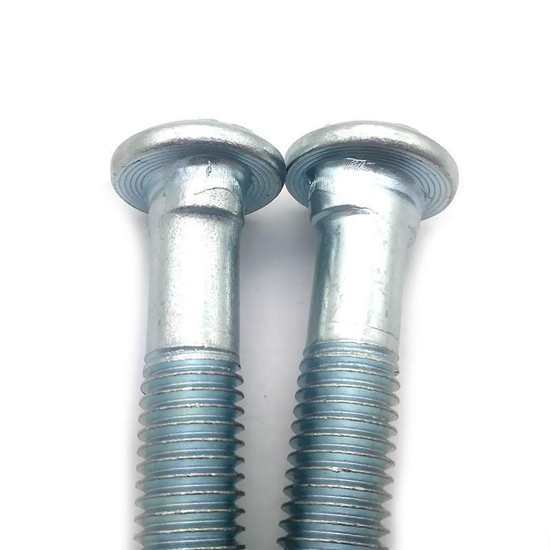 Galvanized Railway Fastener Elliptic Neck Track Bolts Hot Forging Bolt Carbon Steel Railway Rail Fish Plate Bolt