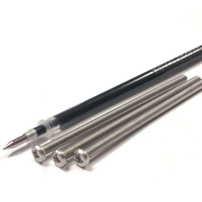 Stainless Steel Cross Recessed Pan Phillips Head Machine Screws with Full Thread
