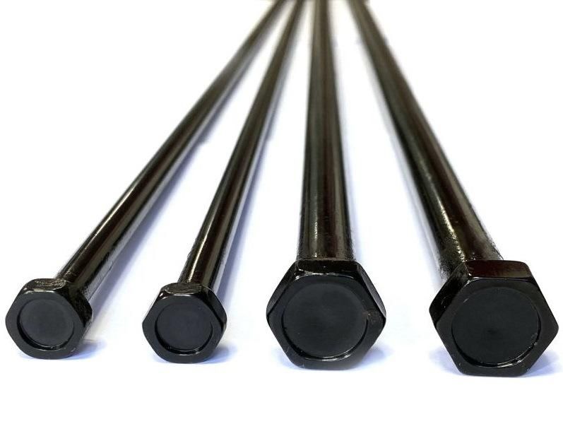 Steel Electrophoretic Black Half Thread Hex Head Extra Long Bolts