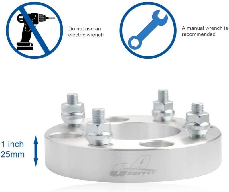 4X110 ATV Wheel Spacers with 1" 74mm Hub Bore 10X1.25 Studs