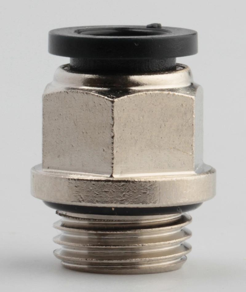 Xhnotion Pneumatic 20 Bar Brass Push in Fitting Male Straight BSPP Thread Push to Connector