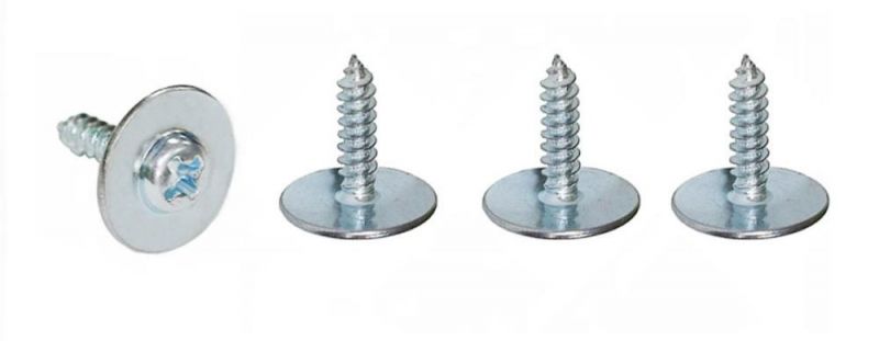 Cross Recess Round Head Large/Big Washer Self-Tapping Screw