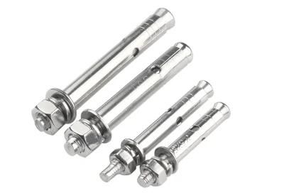 304 Stainless Steel Expansion Bolt External Expansion Tension Explosion Screw 6mm Extended Explosion Screw Expansionbolt M6m8m10m12