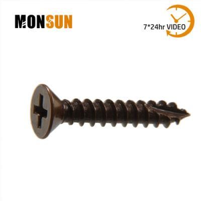 Antique Bronze Flat Phillips Cutting Point Carbon Steel Wood Screws